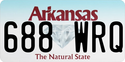 AR license plate 688WRQ