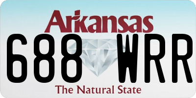 AR license plate 688WRR