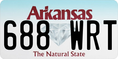 AR license plate 688WRT