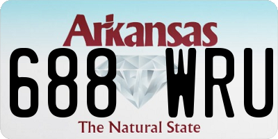 AR license plate 688WRU