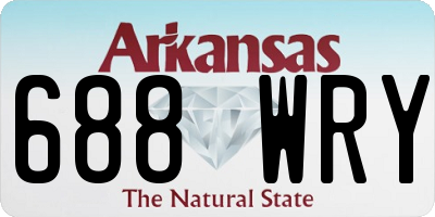 AR license plate 688WRY