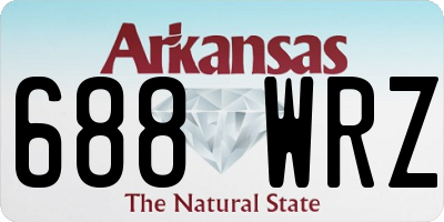 AR license plate 688WRZ