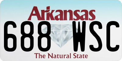 AR license plate 688WSC