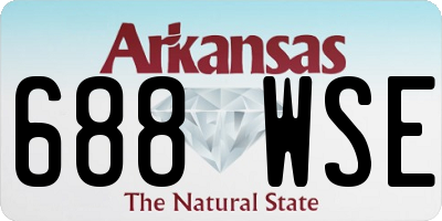AR license plate 688WSE