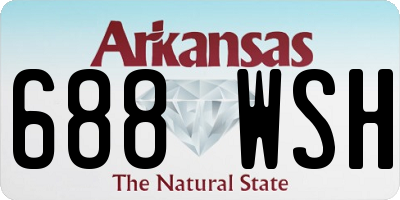 AR license plate 688WSH