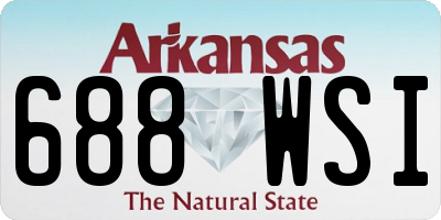 AR license plate 688WSI