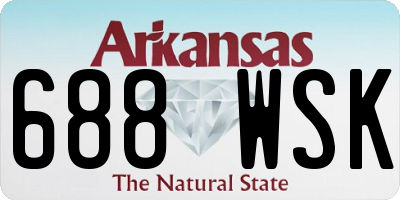 AR license plate 688WSK