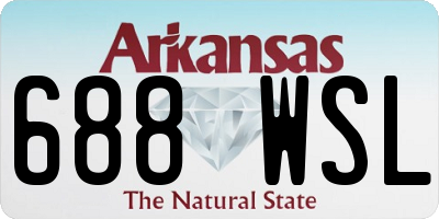 AR license plate 688WSL
