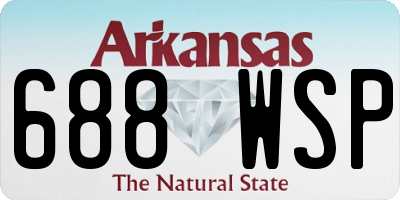 AR license plate 688WSP