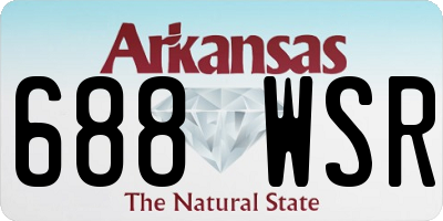 AR license plate 688WSR