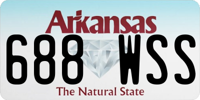 AR license plate 688WSS