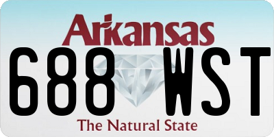 AR license plate 688WST