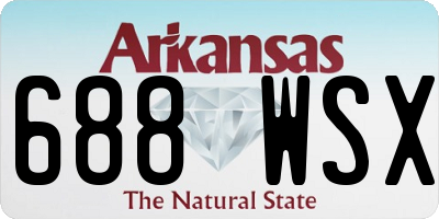 AR license plate 688WSX