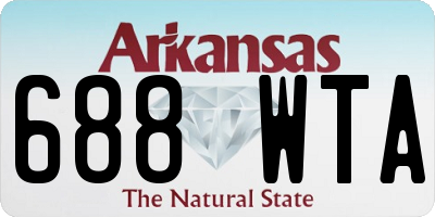 AR license plate 688WTA