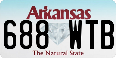 AR license plate 688WTB