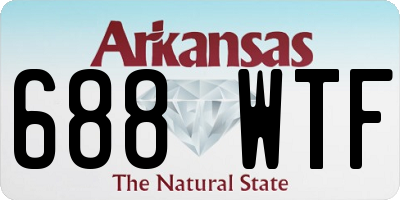 AR license plate 688WTF