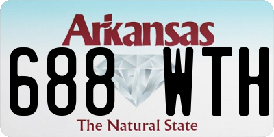AR license plate 688WTH
