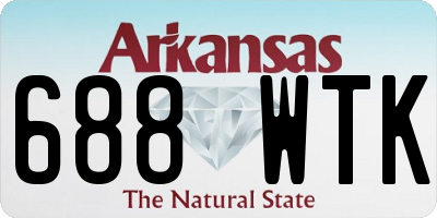 AR license plate 688WTK