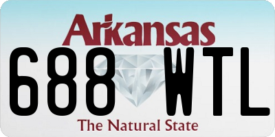 AR license plate 688WTL