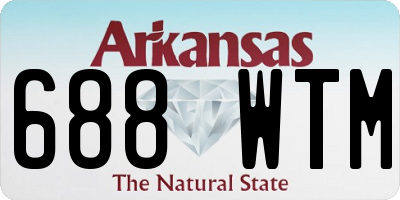 AR license plate 688WTM