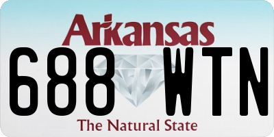 AR license plate 688WTN