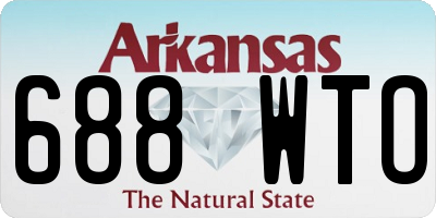 AR license plate 688WTO
