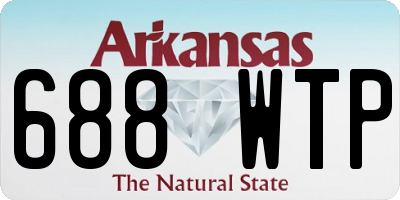 AR license plate 688WTP