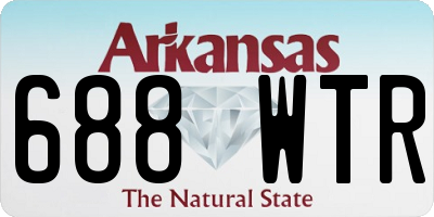 AR license plate 688WTR