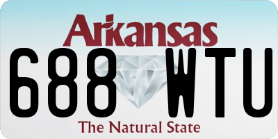 AR license plate 688WTU