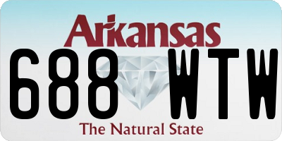 AR license plate 688WTW