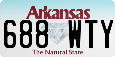 AR license plate 688WTY