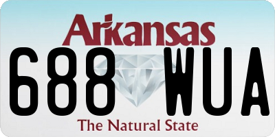 AR license plate 688WUA
