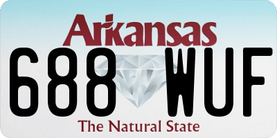 AR license plate 688WUF