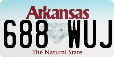 AR license plate 688WUJ
