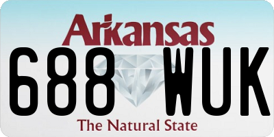 AR license plate 688WUK