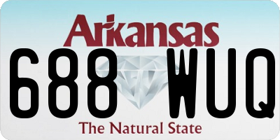 AR license plate 688WUQ