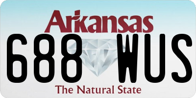 AR license plate 688WUS