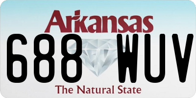 AR license plate 688WUV