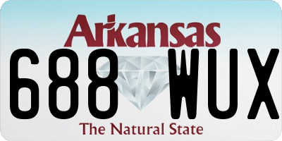 AR license plate 688WUX