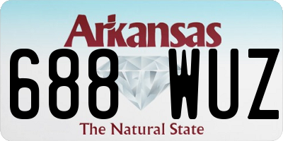 AR license plate 688WUZ