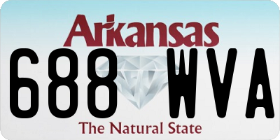 AR license plate 688WVA