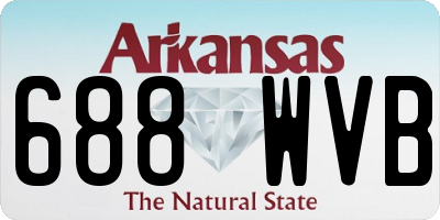 AR license plate 688WVB