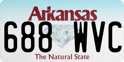 AR license plate 688WVC