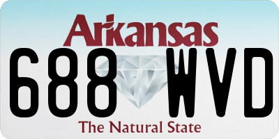 AR license plate 688WVD