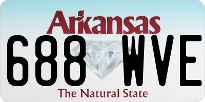 AR license plate 688WVE