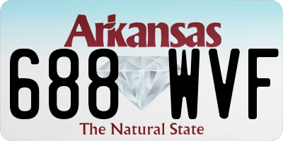 AR license plate 688WVF