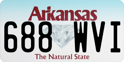 AR license plate 688WVI