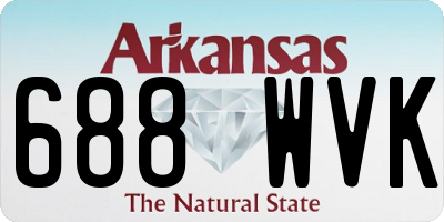 AR license plate 688WVK