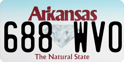 AR license plate 688WVO