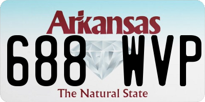AR license plate 688WVP